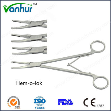 Hem-O-Lok Abierto Clip Applier / Reutilizables clip Applier para la cirugía abierta